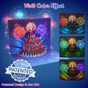 INPHER UPGRADED Birthday Cards Fireworks Pop Up Cake Light and Music Happy Birthday Gifts Decorations for Women, Men, Mom, Grandma (purple)