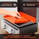22" Silicone Griddle Mat for Blackstone 22 Inch Grill, Heavy Duty Food Grade Silicone Griddle Cover, Protect Your Grill from Dirt & Rust All Year Round