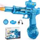 Automatic Electric Water Gun for Adults and Kids, Blue with LED Lights