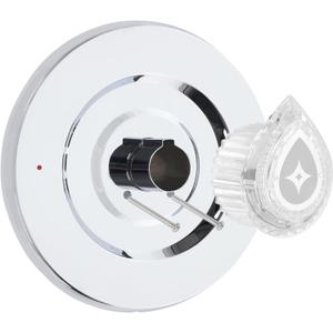 Shower Trim Kit, Compatible with Moen Chateau T470 Chateau Shower Trim Kit, for Single Handle Tub/Shower Trim, Includes Escutcheon, Tubes, Shower Handle and Screws, Chrome (Silver)