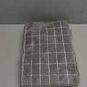 Microfiber Dish Towels - Soft, Super Absorbent and Lint Free Kitchen Towels - 8 Pack (Lattice Designed Gray Colors) - 26 x 18 Inch (Grey)