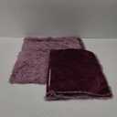 Uhamho Set of 2 Standard Pillowcases Faux Fur Throw Pillow Covers Queen Size Shams Soft Velvet Decorative Zipper Closure (Dusty Rose, 20"x26")