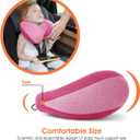 INFANZIA Kids Chin Supporting Travel Neck Pillow, Helps Support Head and Neck, Comfortably Designed for Head, Neck, and Chin Support - Gifts for Toddler/Child/Kids, Pink