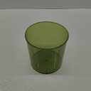 Kichvoe Clear Waste Basket, Plastic Trash Can Clear Vases Small Wastebasket Garbage Container Bin Ice Bucket for Bathroom Bedroom Kitchen Home Office Green