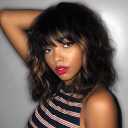 Black Wigs for Women Short Bob Wig with Bangs 14 Inch Black Mixed Brown Highlights Wigs Short Wavy Wigs Curly Shoulder Length Wigs Synthetic Hair Replacement Wigs for Holiday Daily Party Use