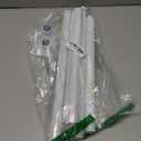 White Shower Curtain Rod 31-79 Inches Non-Slip Shower Rod Tension Mounted No Drill Shower Curtain Rods Spring Tension Rod Adjustable Tension Curtain Rod for Windows Bathroom