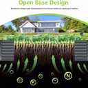 6x3x2FT Galvanized Raised Garden Bed,Galvanized Planter Boxes Outdoor, Large Metal Raised Garden Beds for Vegetables-Grey