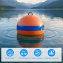 Mooring Buoy Boat Mooring Ball Float 12/15/18 Inch Illuminated Buoy, 18inch-Orange