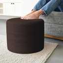 Beautiful Boucle Pouf Ottoman and Foot Rest - Elevate Your Living Room Decor with Lightweight Comfort and Charm - A Modern Foam Stuffed Poof Perfect to Rest Your Feet, size 16,5"L×11,5"W inches, Brown