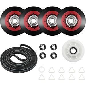 4392067 Dryer Repair Kit Replaces Whirlpool Kenmore WED4815EW1 WED75HEFW0 WED70HEBW0 MEDB765FW0 MEDB200VQ0 - Compatible with Most 27" Dryer Models - by AMI PARTS