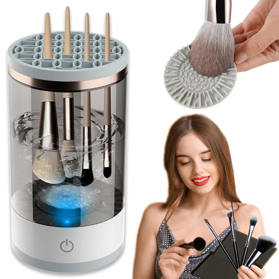 2 x Generic Brushblast Pro Makeup Brush Cleaner, Auto-Rotating Cozy Luna Brush Cleaner for Deep Cleaning, Upgraded & No Need to Install, One-Click Operation, Suitable for All of Makeup Brushes (1PC)