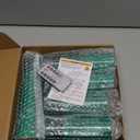 kakoya Flameless LED Candles with Timer 5 Pc Flickering Flameless Candles for Romantic Ambiance and Home Decoration Stable Acrylic Shell, with Embedded Star String，Battery Operated Candles（Green）