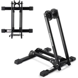 ROCKBROS Foldable Bike Stand Floor Bike Parking Stand Bicycle Rack for 20"-29" Mountain Road Indoor Outdoor Garage Storage