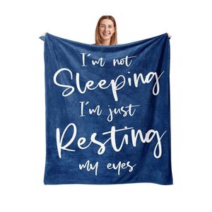 Julazy Birthday Gifts for Men, Dad, Husband Blanket 50"X60", Fathers Gifts from Daughter Son-Gift for Grandpa Brother, Gag Gifts for Men Women