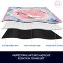 XINTONG American Mahjong Mat, 32×32 Inches,3mm Thickness | Mahjong Mat for Table with Rules, Anti-Slip,Waterproof, Noise Reduction, Wrinkle-Free Mah jongg Mat(Crane Dance Among Clouds), 32 inches x 32inches x 0.12 inches