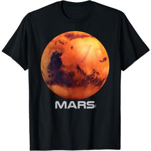 Mars Shirt, Solar System Planet T-Shirt T-Shirt, Small