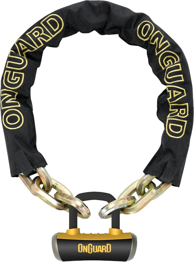 Onguard Beast Chain Lock with X4 Padlock (110 cm x 14 mm)
