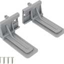 TOUCH Rear Mounting (5 Pairs, 10 Pcs) for Undermount Soft-Close Drawer Slides Socket, Drawer Track Back Mount Brackets for Face Frame Cabinets Drawer Gildes