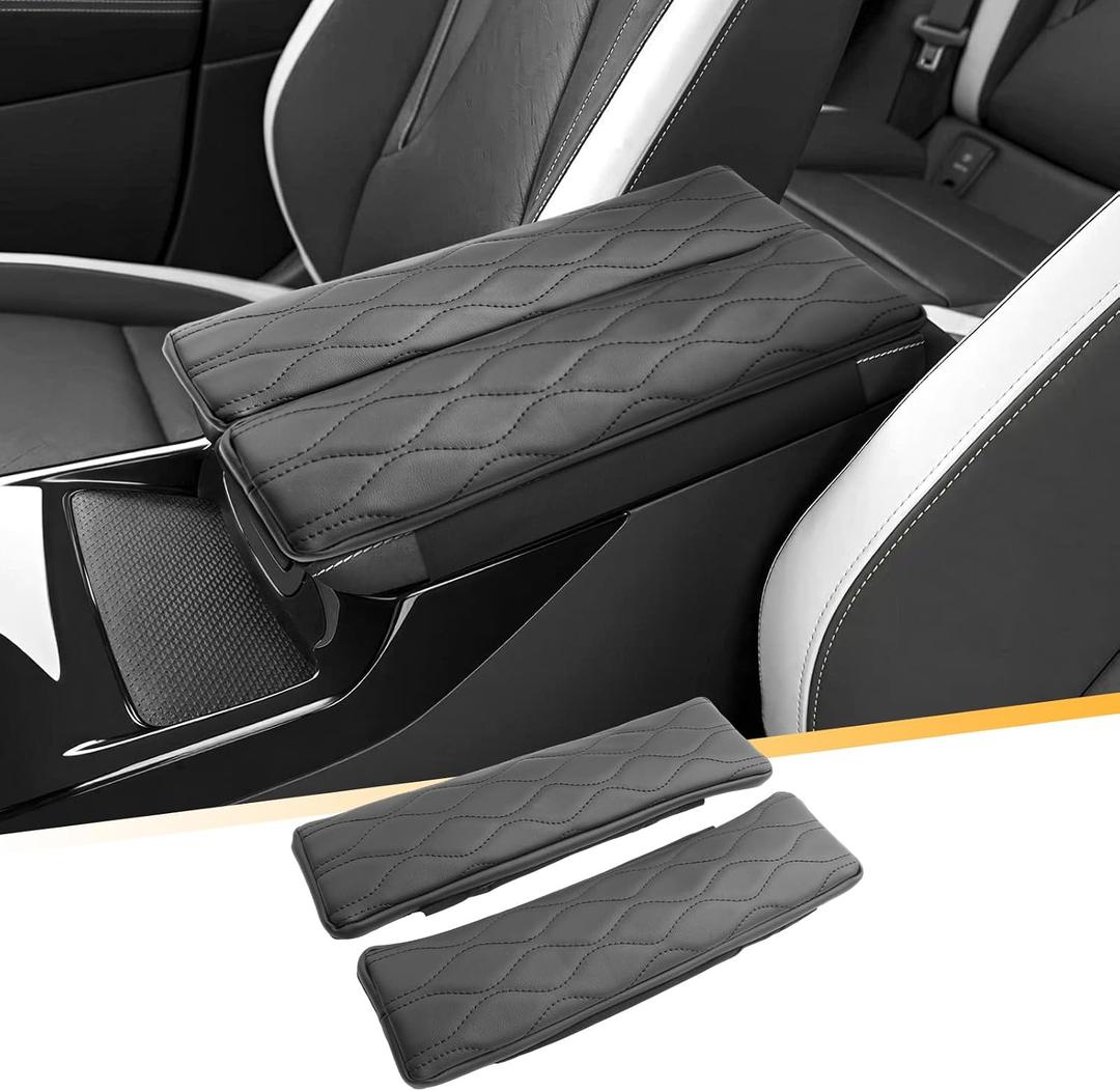 Armrest Cover for 2021-2026 Buick Envision(Preferred/Sport Touring/Avenir) Buick Envision Accessories Center Console Cover Arm Rest Protector Middle Lid Pad Protector PU Leather, Anti-Scratch,Non-Slip