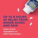 HealthCareAisle Dual Action Acetaminophen and Ibuprofen (NSAID) Tablets, 250 mg /125 mg Pain Reliever - 250ct Caplets, Expires on 03/2027