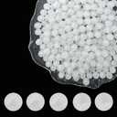 8mm Crackle Glass Beads for Jewelry Making, 700Pcs Round Crystal Beads for Bracelets, DIY Crafts (White Crackle)