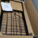 Amazon Basics Foldable Shopping Utility Cart with 360-Degree Wheels, Easy Assembly, Black, X-Large