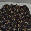 Aoudery Flowy Shorts for Women Casual Boho Floral Skorts Ruffle Mini Skirts Running Tennis Butterfly Chiffon Shorts Medium