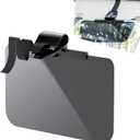 Sun Visor for Car, Adjustable Car Visor Extender Sun Blocker, Clip on Sunshade Extender with Polarized Glare Protection, Universal Automotive Accessories Anti-Glare Sunvisor (XL) (Black)