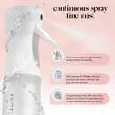 Kitsch Continuous Spray Bottle for Hair  Fine Mist Water Mister & Water Spray Bottle  Recycled Hair Spray Bottle  Spray Bottles for Cleaning, Styling, Plants & More  White, 150ml