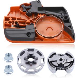 325"7T Clutch Drum Kit & Clutch Cover Assembly for Husqvarna 435 435E 440 440E Chainsaw, 435 Clutch Drum Kit with Chain Brake Assy Bar Nuts Parts Replace 505441501, 544212402, 536329204