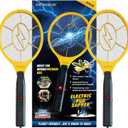 DEVOGUE® Pack of 2 Electric Fly Swatter Bug Zapper Operated with 2 * AA Batteries Flies Killer Indoor & Outdoor Pest Control Mosquito Zapper and Insect Catcher Racket (Packing May Varies)