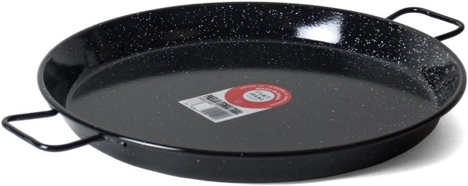 Garcima 16-Inch Enameled Steel Paella Pan, 40cm (Medium)