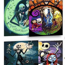 Paint by Numbers Kit for Adults Framed Canvas, 4 Pack with Wooden Easel,Paint by Numbers for Kids Ages 8-12, Halloween DIY Acrylic Landscape Oil Painting Arts Crafts, 9.45x11.8inch
