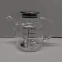 PARACITY Glass Oil Dispenser Bottle with Measurements, Oil Dispenser Bottle for Kitchen, 20.3 OZ Oil Container Kitchen for Olive/Vinegar/Cooking/Soy Sauce