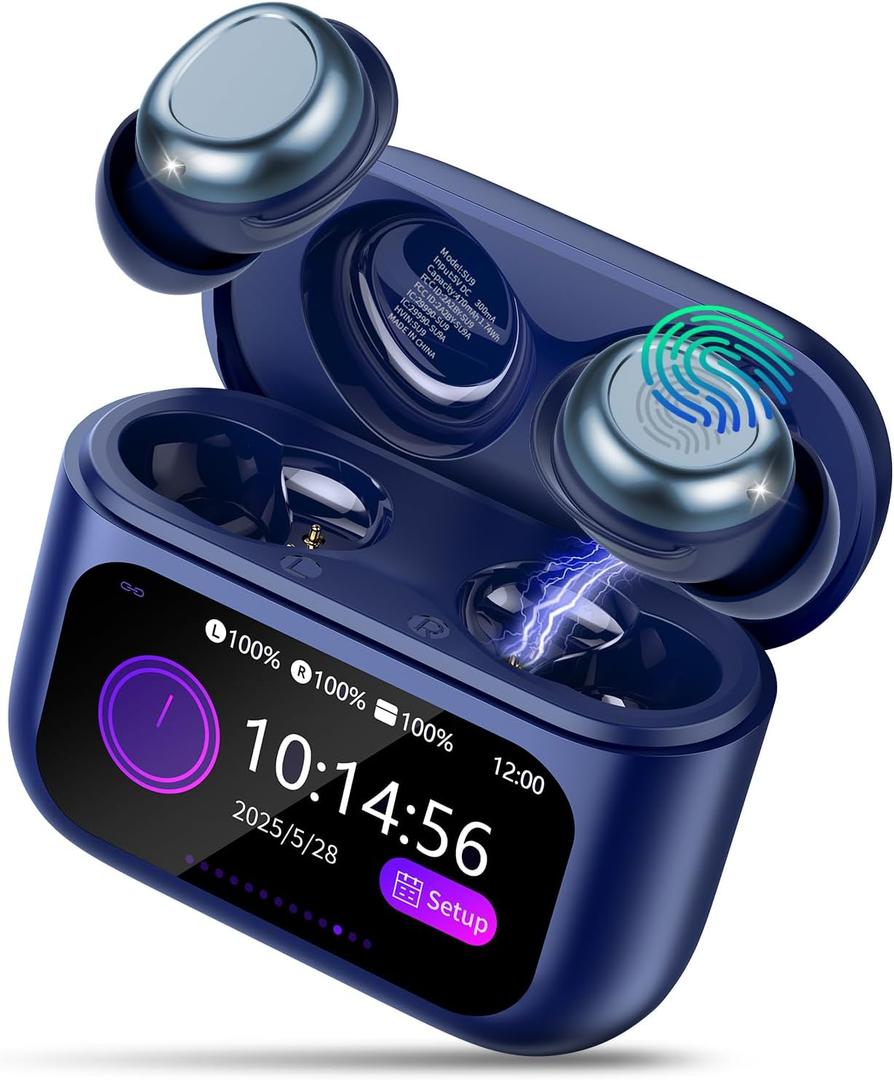 Sleep Earbuds Light-Weight Headphones, 48H Playtime with Charging Case, Mini Sleep Headphones Bluetooth in Ear Small Design for Side Sleepers, Royal Blue