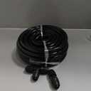 40 FT 1/2 inch Drip Irrigation Tubing Main Line Hose Tube for Garden Irrigation System (Includes 1/2" Straight Connector and 3-Way Connector)