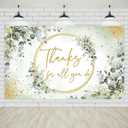 Avezano Thanks for All You Do Banner Thank You Party Backdrop Sage Green Employee Retirement Teacher Staff Appreciation Party Decorations Banner 6 x 3.6 ft