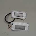 Chelhead RV Porch Light White Aluminum Base 12V DC RV Exterior Led Lighting Outside Lights Compatible with RV Camper Trailers Porches Towing 5th Wheels Utility Vehicles Boat