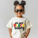 Juneteenth Shirts for Kids  Short-Sleeve T-Shirt for Boys & Girls, Ages 2-8, Celebrate Juneteenth Black History (Yellow)