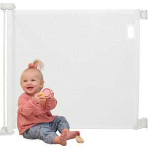 Toddleroo SmartFit Retractable Mesh Baby Gate; 55" Wide, 33" Tall, White