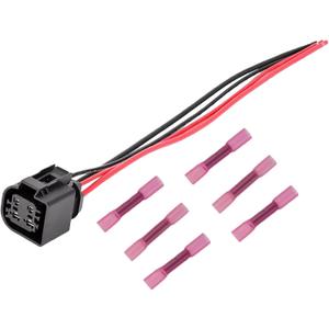 4 Way Connector Plug Pigtail Compatible with Pierburg CWA400 Electric Water Pump for BMW E60 E89 E90 E92 335xi 335i 135i 535i