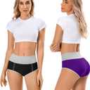 Cotton Underwear High Waisted Womens Full Coverage Ladies Comfy Panties (Regular & Plus Size) (XXL)