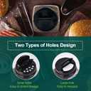 Soeos Table Ground Black Pepper, 18 oz (510g) Non-GMO, Freshly Peppercorn Powder Bulk, Packed to Keep Peppers Fresh, Ready to Use Peppercorns for Refill, Regular (EXP 01/15/27)