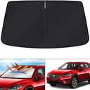 KUST Windshield Sun Shade for 2013-2016 Mazda CX5 Accessories, Custom Fit CX-5 Front Window Sunshade Sun Visor Protector Foldable Blocks UV Rays Keep Your Car Cooler