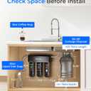 Waterdrop TSA 8 Layer Under Sink Water Filter System, Under Sink Water Filtration System, Reduces PFAS, PFOA/PFOS, Fluoride, Chlorine, Bad Taste & Odor, NSF/ANSI 42 Certified, Direct Connect to Faucet
