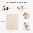 Portable Diaper Changing Pad 2 Pack Baby Changing Pad Travel, Lightweight Absorbent Baby Changing Mat 35 * 29.5 inch Diaper Bag Essentials - Apricot&Pink