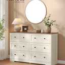 VASAGLE 6-Drawer Dresser, Chest of Drawers, 47.2 x 15.7 x 30.7 in