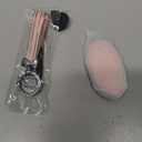 PIFOOG for Hyundai Key Fob Cover 2024 2025 Elantra Santa Fe Sonata Tucson Kona Ioniq 6 Pink 5 Button Car Keys Case Shell Accessories Bling Keychain Full Covers Protector Girly Women TPU