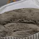 Cozy Earth Cuddle Blanket - Faux Fur Ultra-Soft Luxury Throw Blanket - Thick & Cozy Oversized Design for Lounging or Sharing - Machine Washable - Oversize Throw 80" x 60" Walnut