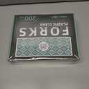 200 Count Clear Plastic Forks Heavy Duty, Premium Disposable Forks, Heat Resistant & BPA Free, Durable Plastic Cutlery for Daily Use